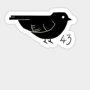 43 Sparrows Sticker